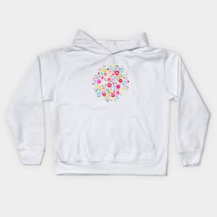 Winter Watercolor Wreath Kids Hoodie